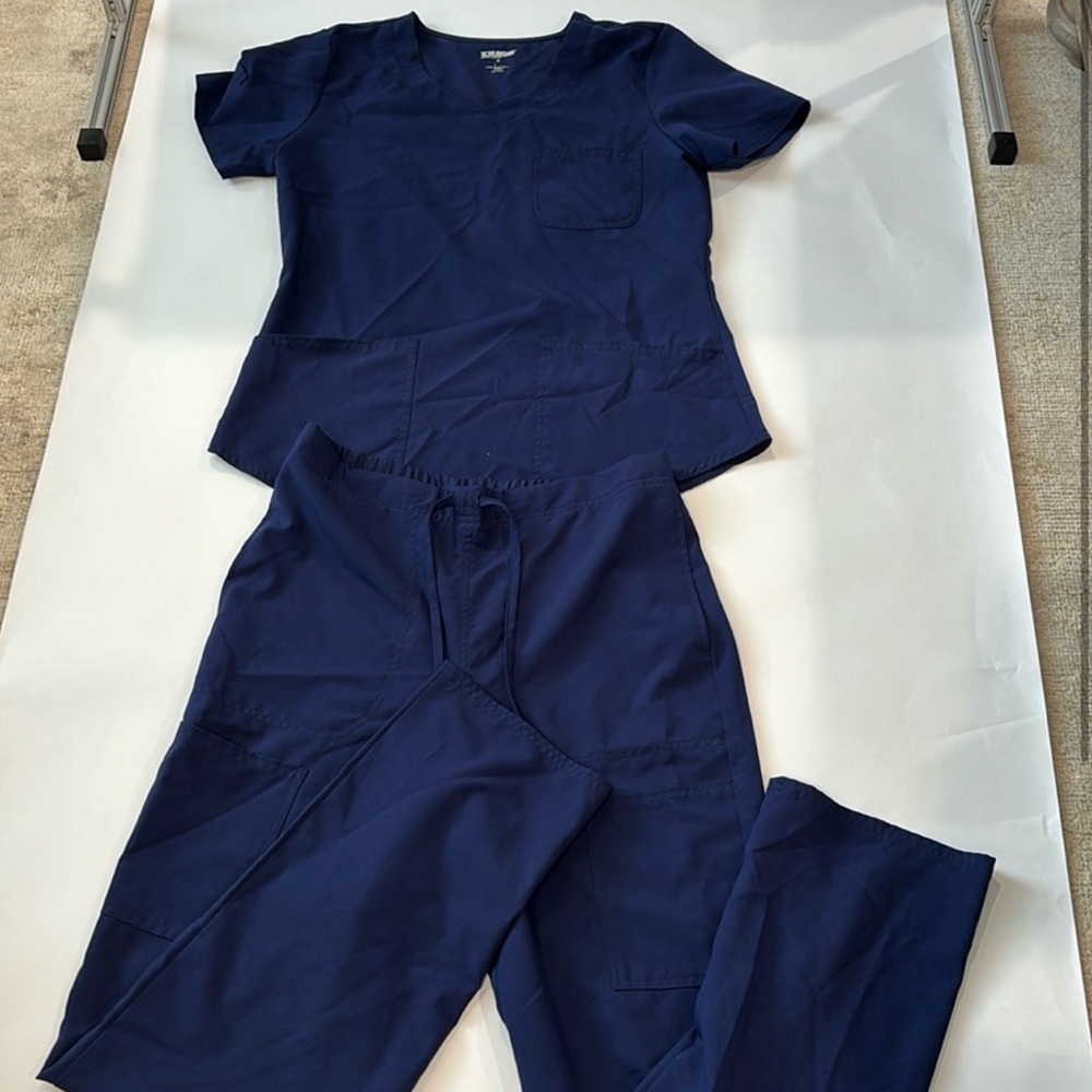 Navy blue scrubs!